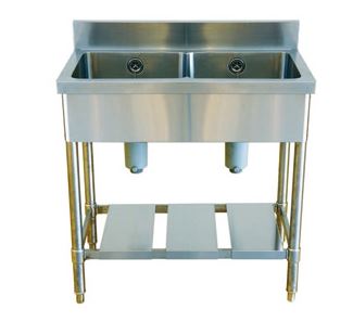 【アイオ】業務用キッチン［二槽シンク］A2-800