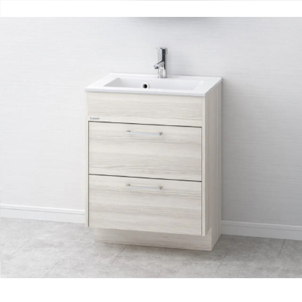 【アサヒ衛陶】デザイン化粧台 EARLアール [W600・二段引出し・スパーゴ（W5）] LKEA600AFNJW5