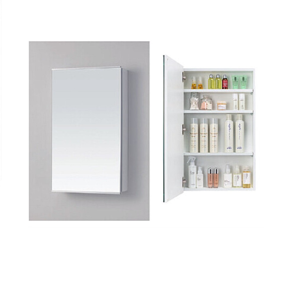 【アサヒ衛陶】化粧鏡[W450・一面鏡・中収納タイプ・照明なし]MM450N